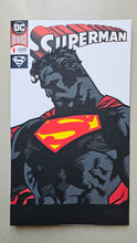 Load image into Gallery viewer, Superman Unchained #1 Paper Blade Art on Comic By Rick Sharif