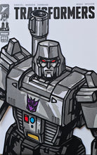 Load image into Gallery viewer, Transformers #1 Megatron Prime G1 Paper Blade Art on Comic By Rick Sharif