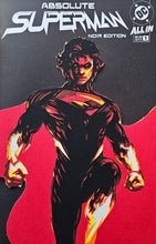 Load image into Gallery viewer, Absolute Superman Noir #1 Clayton Crain Homage Paper Blade Art on Comic By Rick Sharif