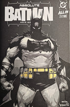 Load image into Gallery viewer, Absolute Batman Noir #1 Ben Oliver Paper Blade Art on Comic By Rick Sharif
