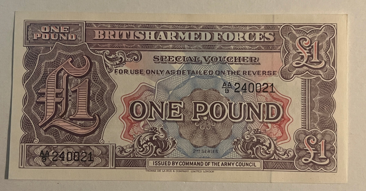 Banknote Great Britain 1 Pound British Armed Forces Army Special Voucher