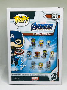 Captain America #573 Avengers Endgame Funko pop signed by Chris Evans