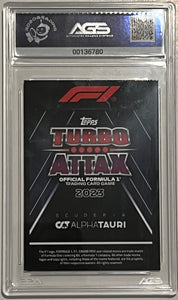 Yuki Tsunoda #288 Superstar 2023 F1 Topps Turbo Attax AGS Mint 9