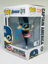 Load image into Gallery viewer, Captain America #573 Avengers Endgame Funko pop signed by Chris Evans

