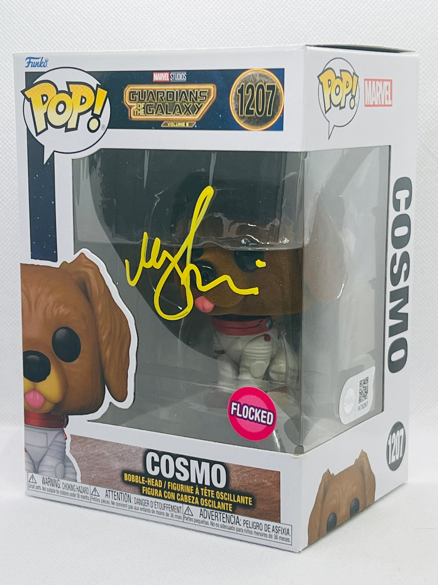Cosmo 1207 Guardians of the Galaxy Flocked funko pop signed