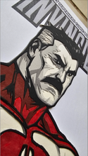 Load image into Gallery viewer, Invincible #1 Omni-Man Paper Blade Art on Comic By Rick Sharif