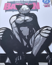 Load image into Gallery viewer, Absolute Catwoman #13 Paper Blade Art on Comic By Rick Sharif