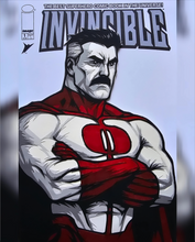 Load image into Gallery viewer, Invincible #1 Omni-Man Paper Blade Art on Comic By Rick Sharif