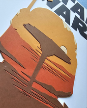 Load image into Gallery viewer, Star Wars #1 Olly Moss Homage Paper Blade Art on Comic By Rick Sharif