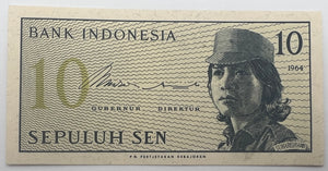 Indonesia, 10 Sen 1964, EF