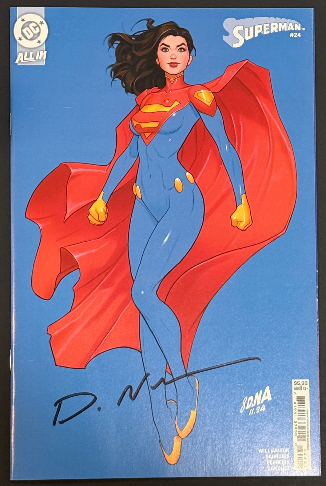 Superman #24 (David Nakayama Colour Bleed variant) signed by David Nakayama