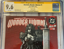 Load image into Gallery viewer, CGC SS 9.6 Absolute Wonder Woman #1 2025 4th Print Signed Jim Lee
