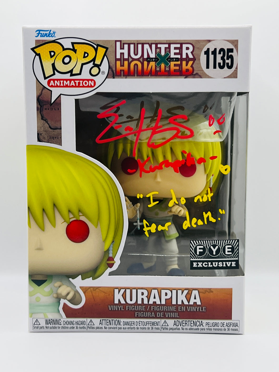 Kurapika 1135 FYE Exclusive signed by Erica Harlacher