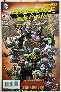 Justice League America #2 signed by Dave Beaty