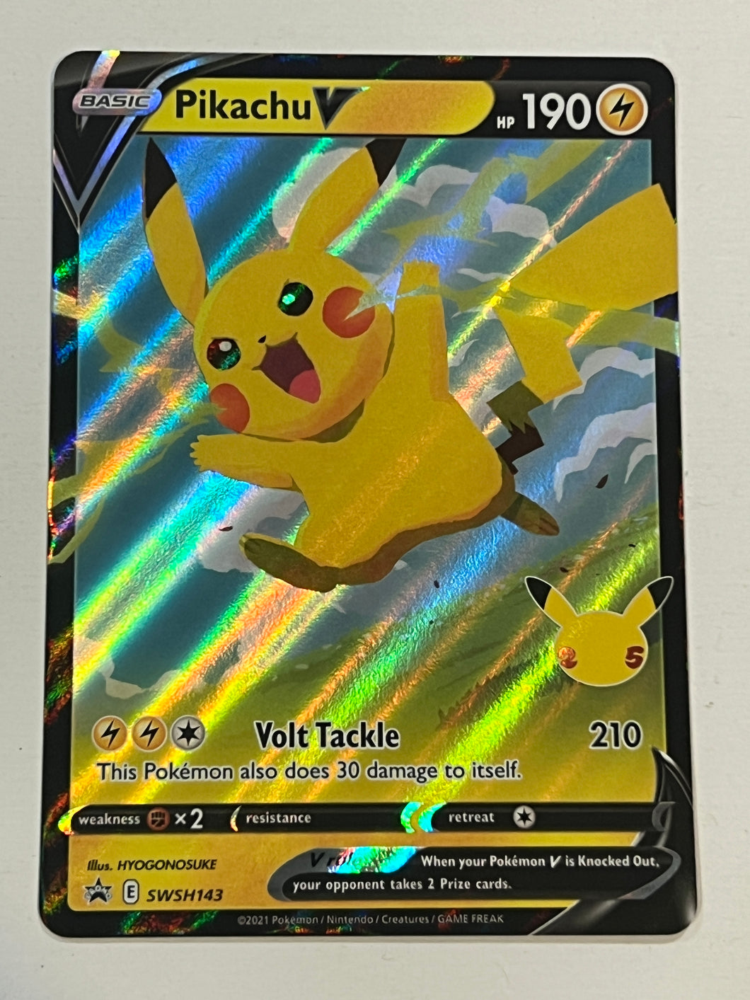 Pikachu V - SWSH198 - Promo Pokemon Sword & Shield Promos