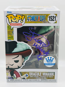 Dracule Mihawk 1521 One Piece Funko exclusive funko pop signed by Steven John Ward