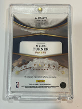 Load image into Gallery viewer, Myles Turner In Flight Signatures Prizm Autograph Panini Select 54/99
