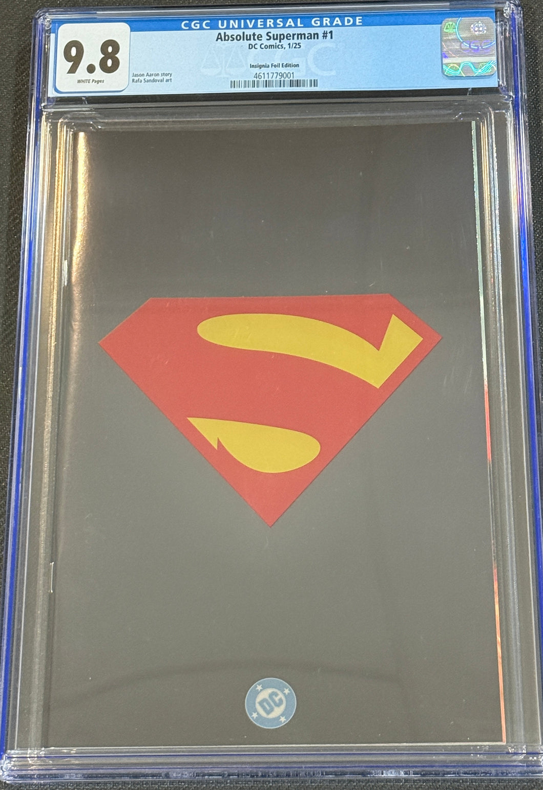 CGC 9.8 Absolute Superman #1 Insignia Foil Edition