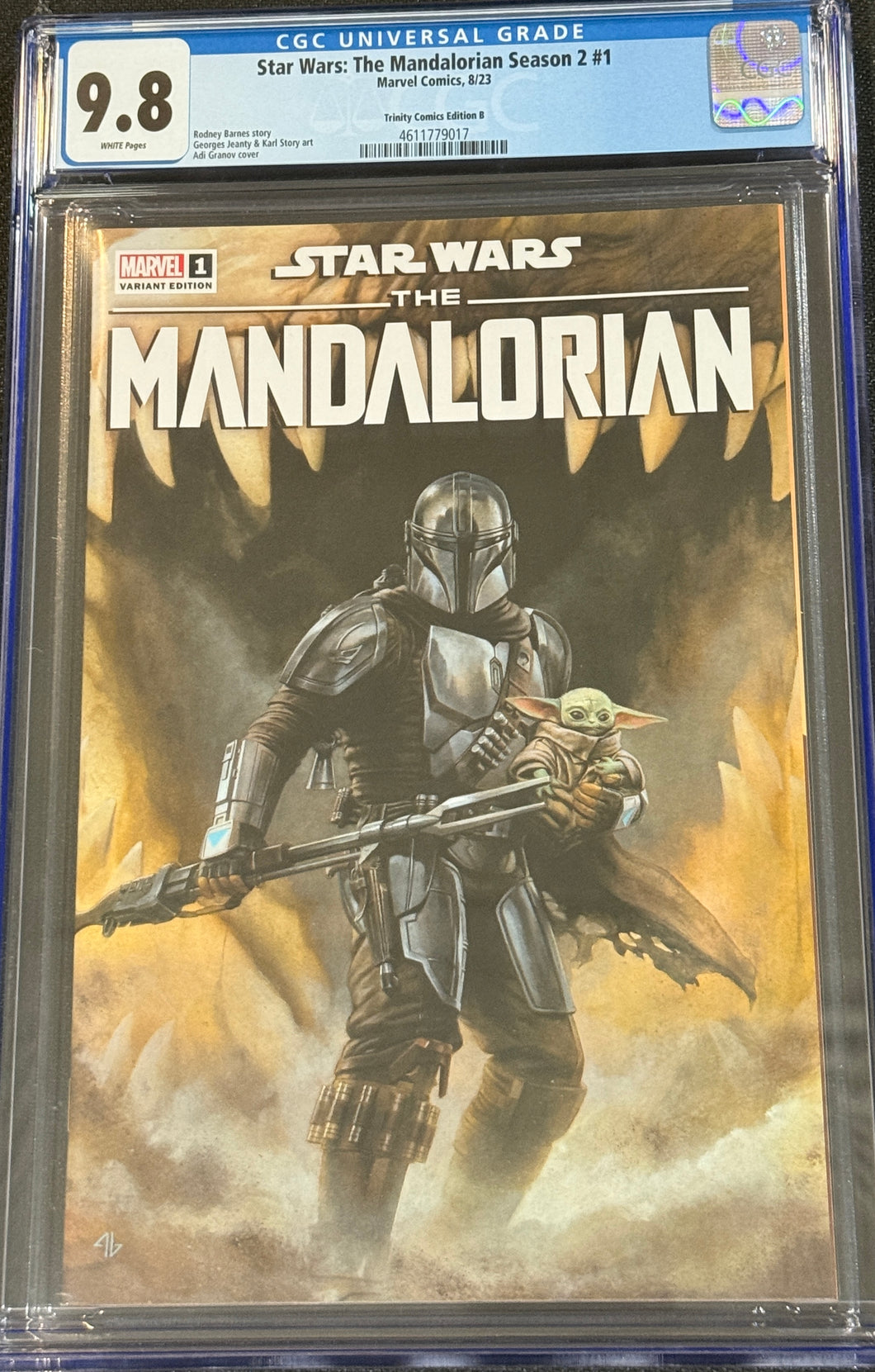 CGC 9.8 Star Wars : The Mandalorian S2 #1 SDCC 2023 Exclusive by Adi Granov limited to 1500