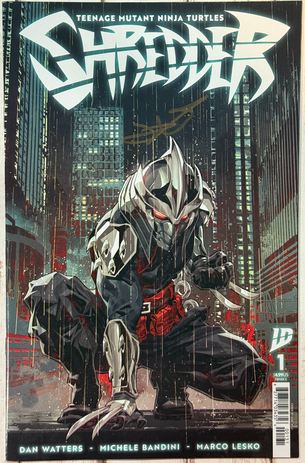 TMNT Shredder #1 Kael Ngu Cover Signed by Dan Watters