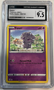 Espurr 060/163 Battle Styles (2021) CGC 9.5 Mint