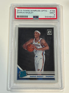 2019 Panini Donruss Optic #156 Darius Bazley PSA 9
