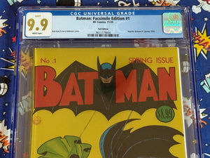 CGC 9.9 Batman #1 Facsimile Edition (2023) Foil