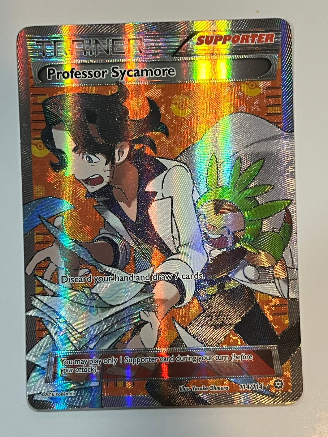 Professor Sycamore - 114/114 - Full Art Ultra Rare XY: Steam Siege Singles