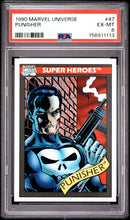 Load image into Gallery viewer, 1990 MARVEL UNIVERSE #47 PUNISHER PSA 6
