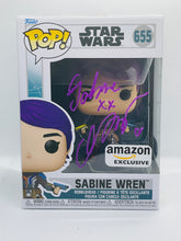 Load image into Gallery viewer, Sabine Wren 655 Star Wars Amazon Exclusive Funko Pop signed by Natasha Liu Bordizzo (97)
