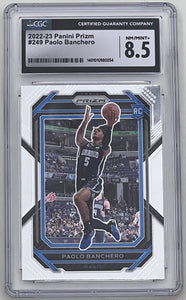 2022-23 Panini Prizm #249 Paolo Banchero Orlando Magic RC Rookie CGC 8.5 NM-MT+