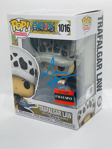 Trafalgar Law 1016 One Piece AAA Exclusive Funko Pop signed by Mathew Mercer
