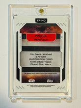 Load image into Gallery viewer, 2023 Topps Finest Star Wars Ming Qiu Minas Velti Auto Autograph #FA-MQ
