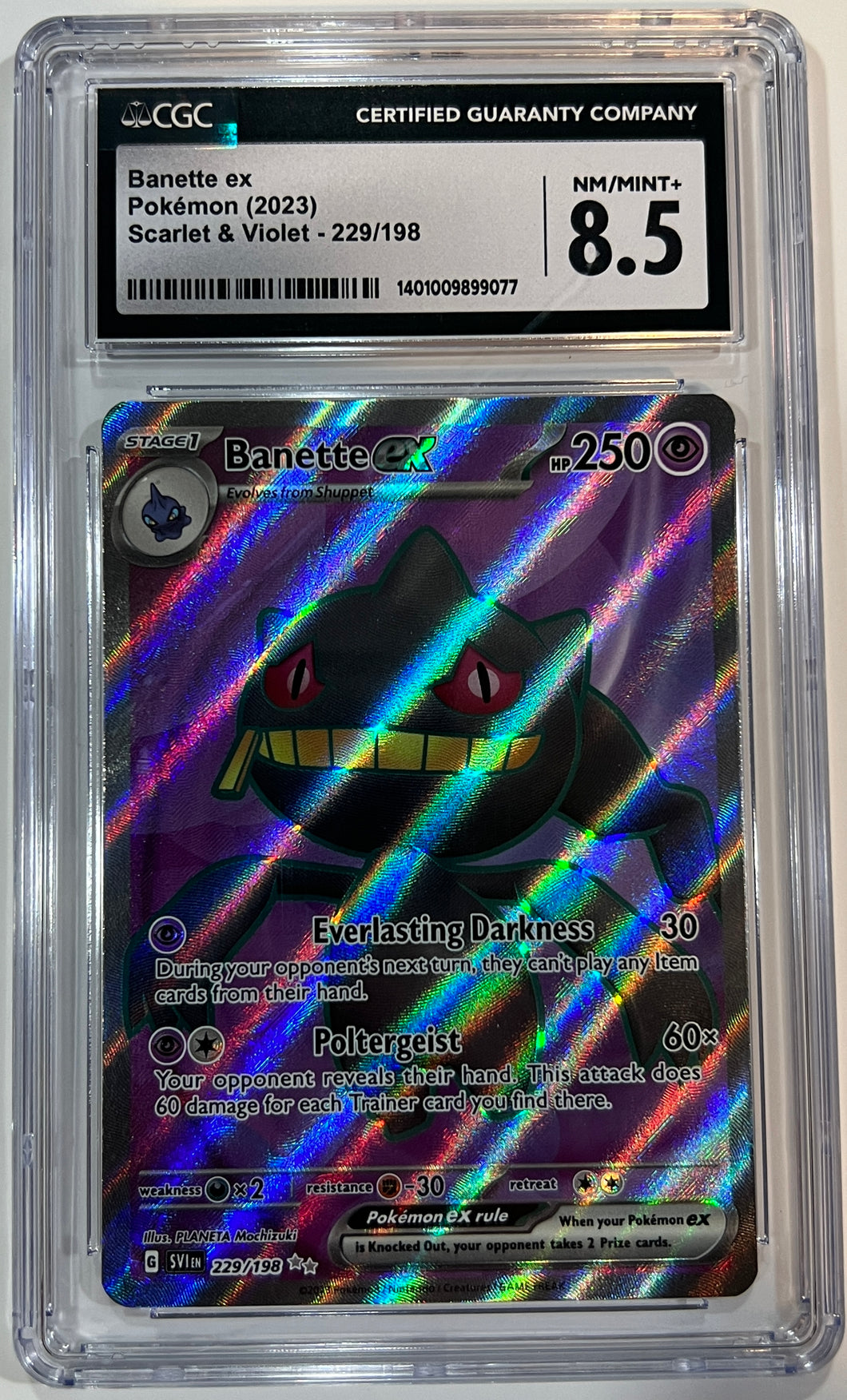 Banette ex 229/198 Scarlet & Violet (2023) CGC 8.5 Mint +