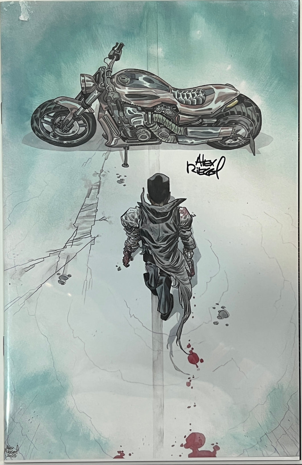 The Exiled #1 Alex Riegel Exclusive virgin cover limited to 1,000 copies signed by Alex Riegel