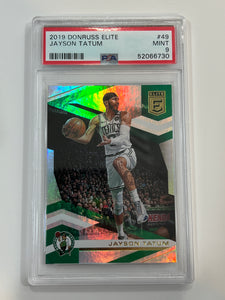 2019 Donruss Elite Jayson Tatum #49 PSA 9