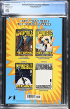 Load image into Gallery viewer, CGC 9.8 Invincible Returns #1 Johnny Desjardins C2E2 exclusive limited to 1500
