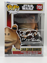 Load image into Gallery viewer, Jar Jar Binks 700 Star Wars Funko pop signed by Ahmed Best

