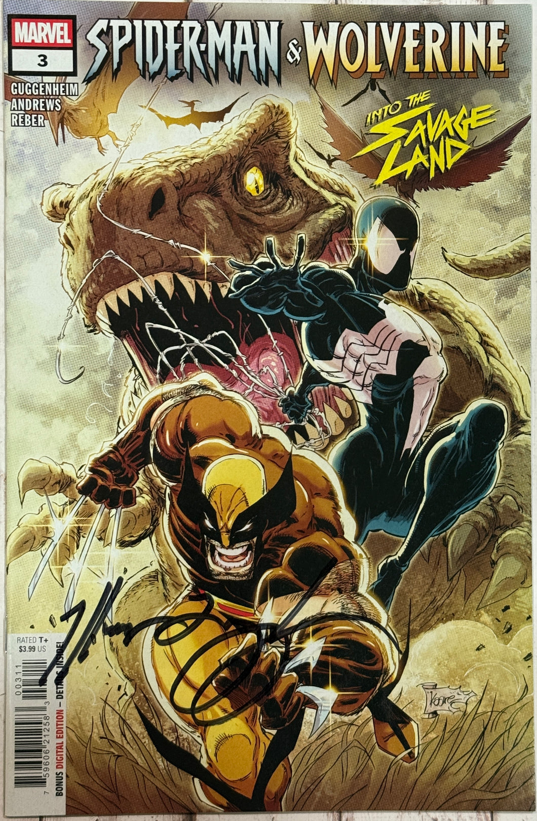 Spider-Man & Wolverine #3 Kaare Andrews Signed by Marc Guggenheim
