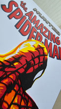 Load image into Gallery viewer, Amazing Spider-Man #1 Spider-man No More Paper Blade Art on Comic By Rick Sharif
