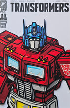 Load image into Gallery viewer, Transformers #1 Optimus Prime G1 Paper Blade Art on Comic By Rick Sharif
