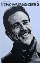 Load image into Gallery viewer, The Walking Dead #150 Negan Paper Blade Art on Comic By Rick Sharif
