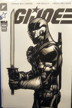 Load image into Gallery viewer, G I Joe #1 Snake Eyes Paper Blade Art on Comic By Rick Sharif
