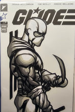 Load image into Gallery viewer, G I Joe #1 Storm Shadow Paper Blade Art on Comic By Rick Sharif
