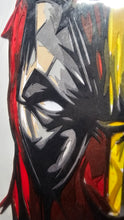 Load image into Gallery viewer, Wolverine Deadpool #1 Split-face portrait Paper Blade Art on Comic By Rick Sharif
