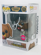 Load image into Gallery viewer, Cosmo 1207 Guardians of the Galaxy Vol. 3 Flocked funko pop signed by Maria Bakalova (White paint pen)
