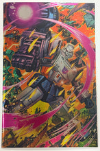 Load image into Gallery viewer, Transformers #1 Jonboy Meyers exclusive virgin foil limited to 999 Death of Bumblebee
