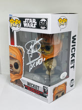 Load image into Gallery viewer, Wicket 608 Star Wars funko pop signed by Warwick Davis (53)
