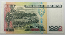 Load image into Gallery viewer, 1998 Peru 1,000 Intis
