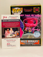 Load image into Gallery viewer, Miles Morales (Black Light) 1233 Spider-Man : Across the Spider-verse Funko Pop signed by Shameik Moore
